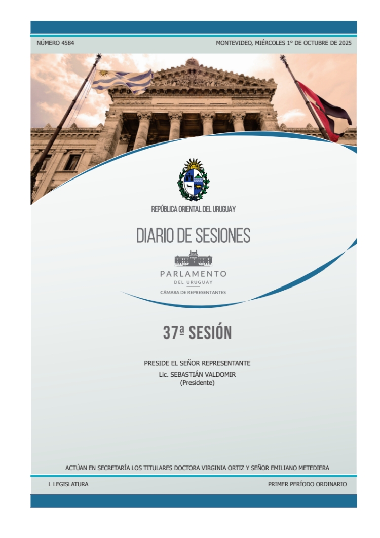 DIARIO DE SESIONES DE LA CAMARA DE REPRESENTANTES del 01/10/2025